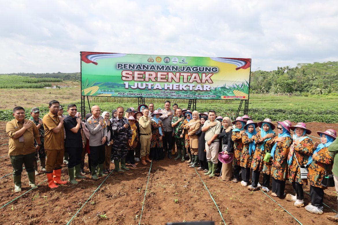 Polda Banten Laksanakan Gerakan Penanaman Jagung 1 Juta Hektar