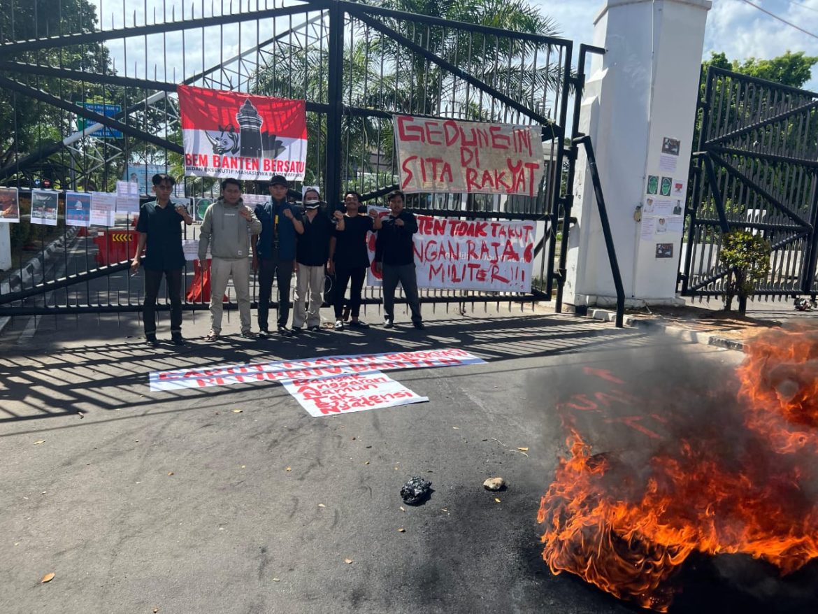 BEM Banten Gelar Aksi Tolak Sekda Cacat Prosedur
