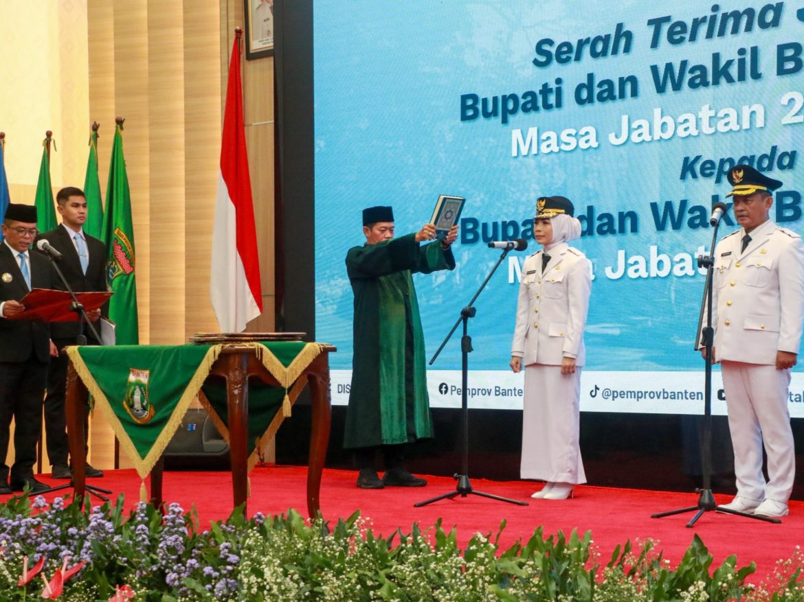 Ratu Zakiyah–Najib Hamas Resmi Dilantik, Siap Jalankan Amanah Pimpin Kabupaten Serang