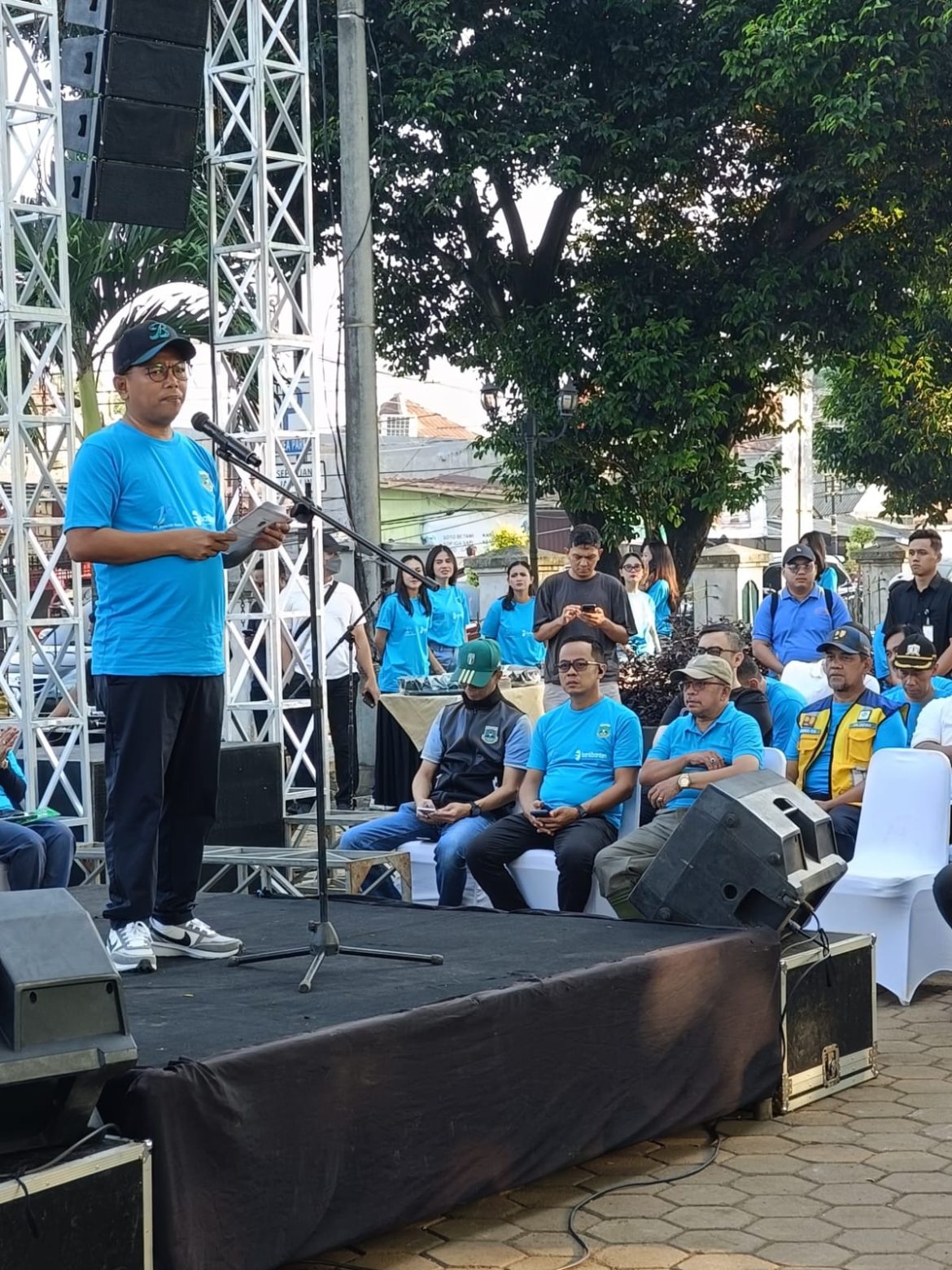 Kepala Badan Kesbangpol Banten Novri Purwansyah Ikut Korve Banten ASRI Bersama Gubernur Di Tamansari Kota Serang