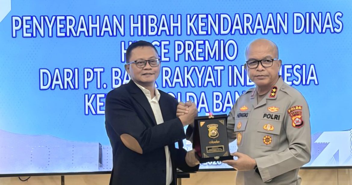 Perkuat Sinergi, BRI Region 8 Jakarta 3 Hibahkan Kendaraan Dinas ke Polda Banten