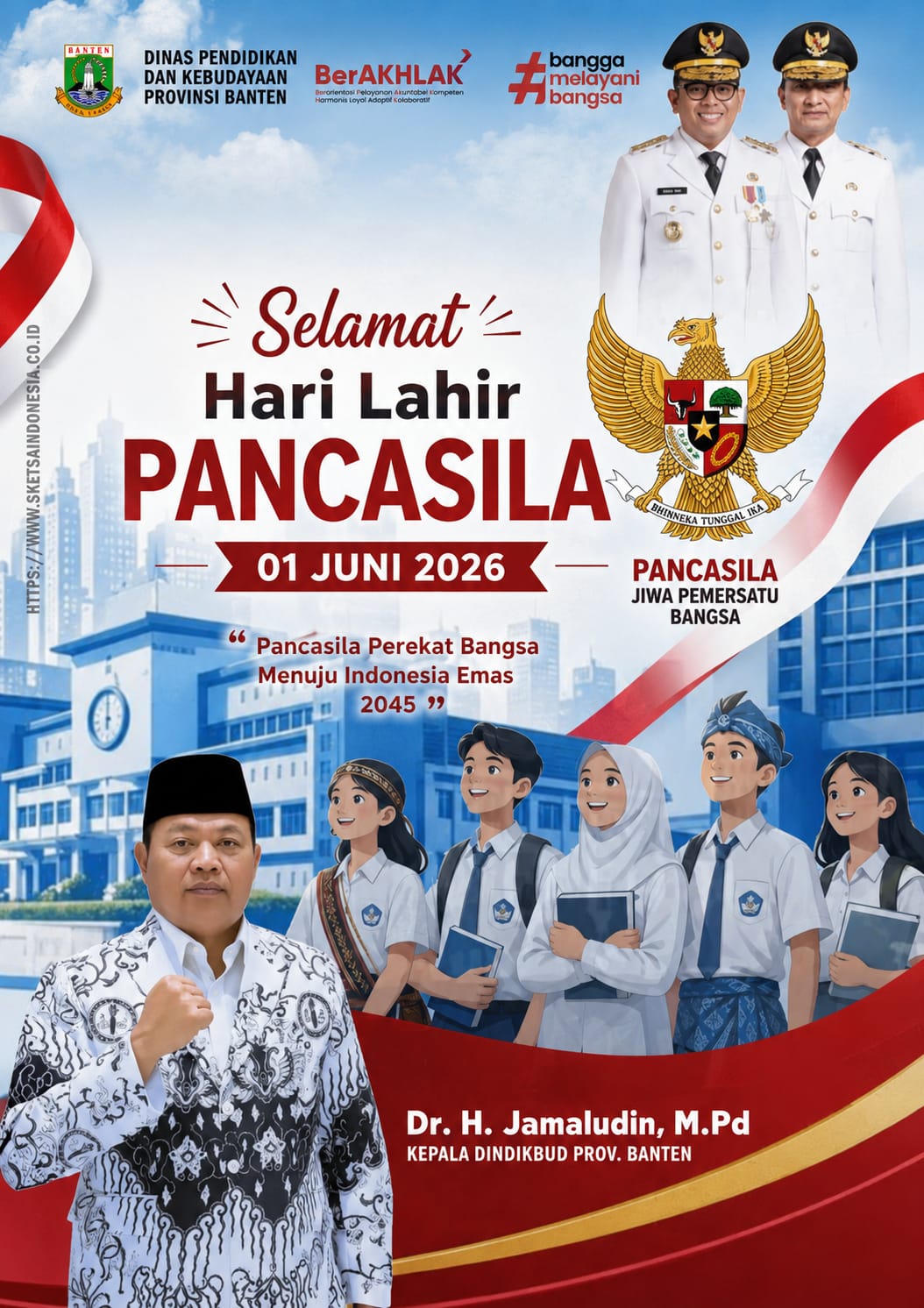 Dindikbud Banten Ucapkan Selamat Hari Lahir Pancasila