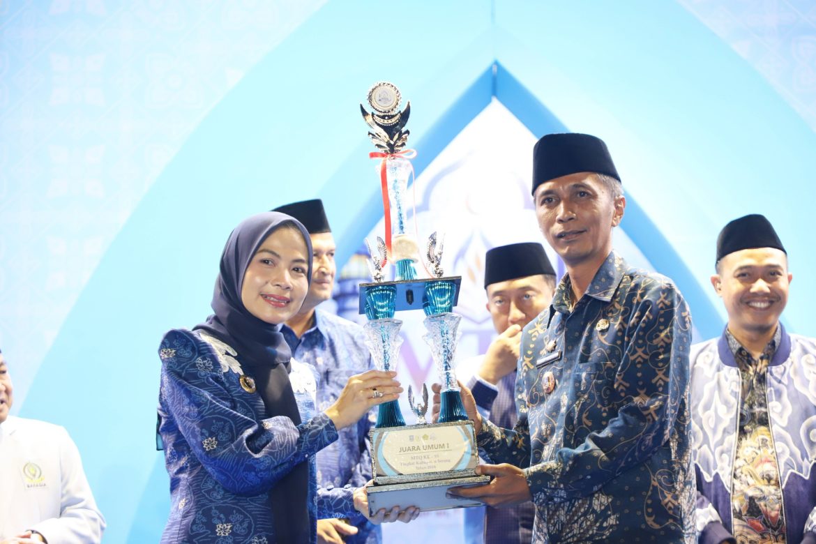 Ditutup Bupati Ratu Zakiyah, Pulo Ampel Juara Umum MTQ ke 55 tingkat Kabupaten Serang 2026