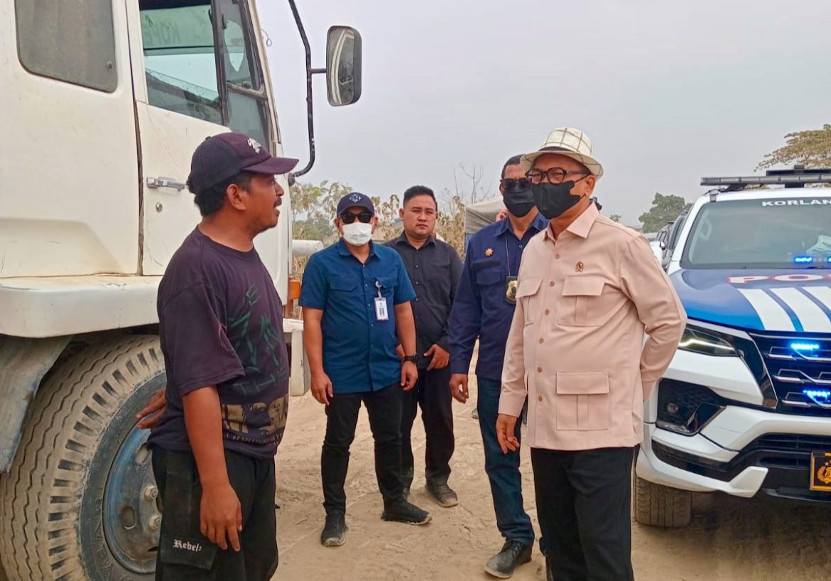 Galian Tanah di Kragilan Serang Disidak Mendes, Langsung Ditutup