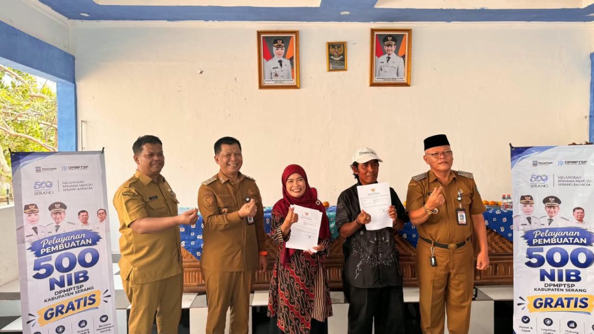 500 Tahun Kabupaten Serang, DPMPTSP Beri Pelayanan Pembuatan 500 NIB Gratis