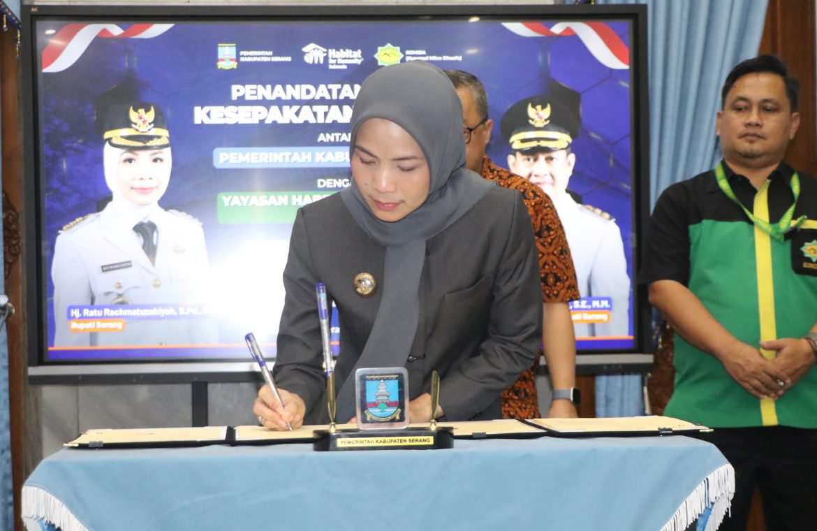 Penataan Kawasan Kumuh, Pemkab Serang Teken Kerja Sama dengan 2 Lembaga
